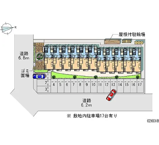 ★手数料０円★海部郡大治町三本木 月極駐車場